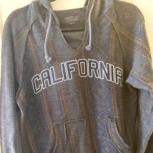 Unisex M California poncho like beach hoodie